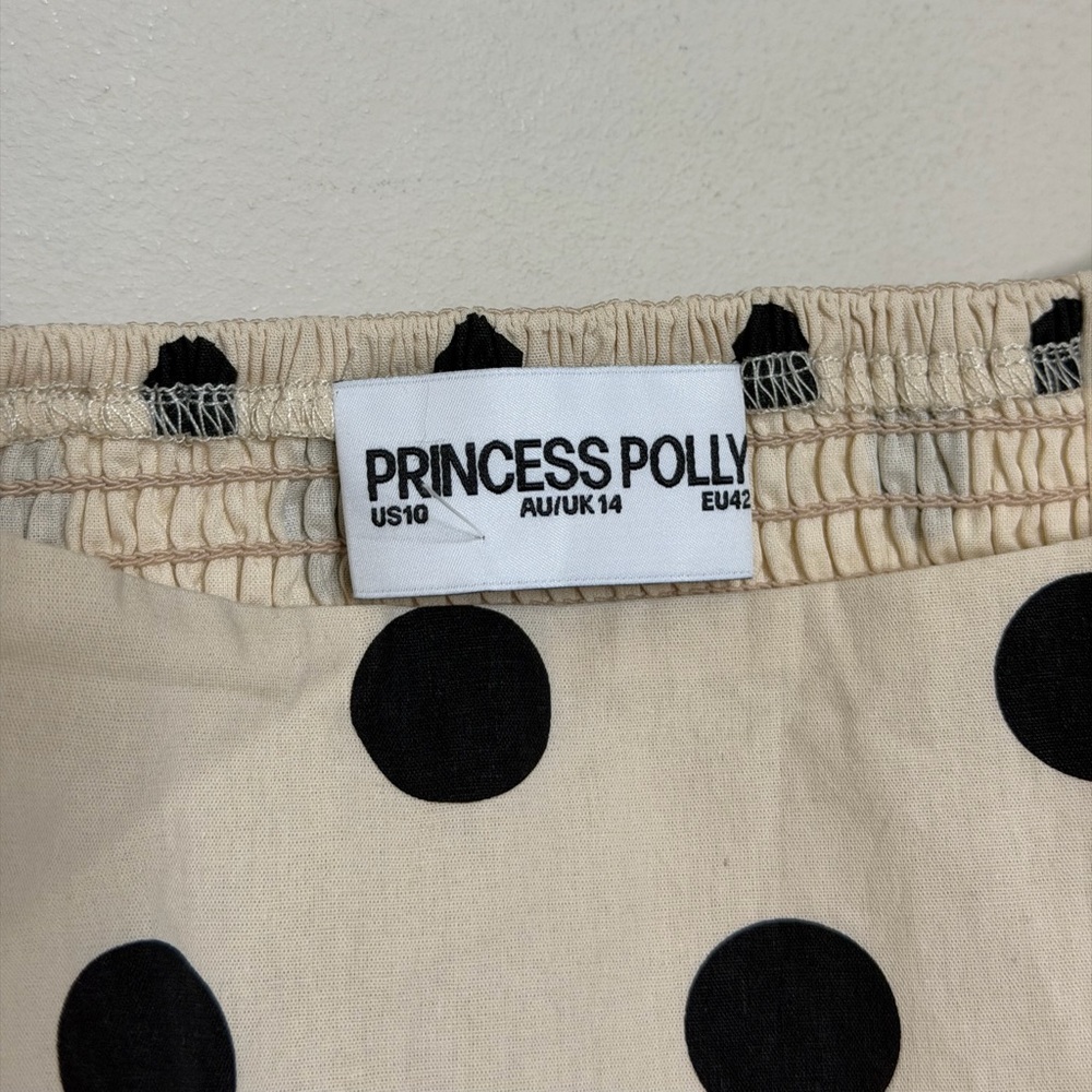 Princess Polly Cartmel Maxi Dress Cream Polka Dot - Picture 6 of 7
